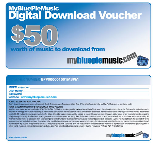 Music Vouchers | Blue Vault Digital | Official Website